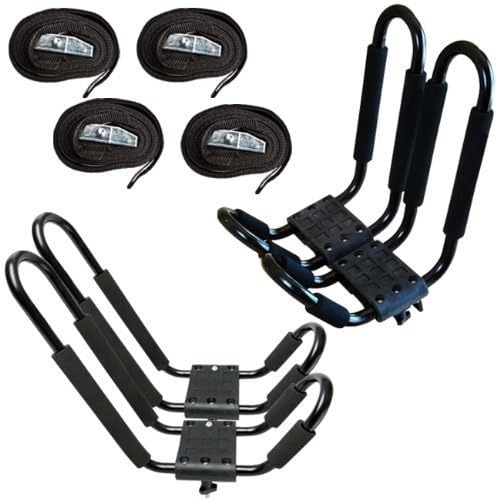 Apontus Universal Kayak Roof Rack J Bar, 2 Pairs by Expectsaving