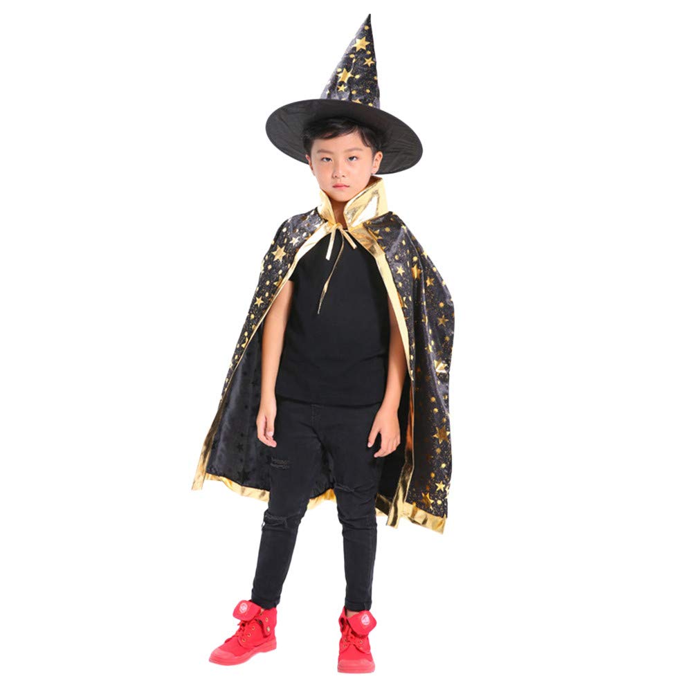 Deguisements Et Accessoires Angelof Halloween Decoration Costume Enfant Adultes Bebe Sorcier Manteau Cape Robe Chapeau Set Jeux Et Jouets Lemoncitylive Com