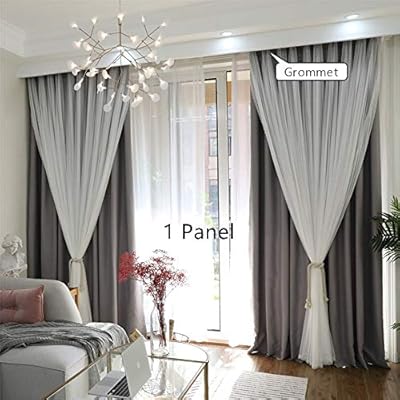 evday cortinas largas grises