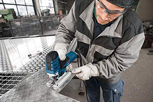 Bosch Professional Stichsäge GST 150 CE (780 Watt, inkl. 3x Schwämme, Absaug-Set, Abdeckhaube, Gleitschuh… – Bild 6