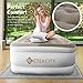 Etekcity Air Mattress Blow Up Elevated Raised Bed Inflatable Airbed with Built-in Electric Pump, 18 inch Height, Twin Size