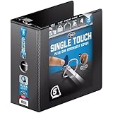 Wilson Jones 3 Ring Binder 5 Inch, Ultra Duty D-Ring View Binder with Extra Durable Hinge, Customizable, Black (W86651)