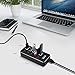 atolla USB Hub Aluminum USB 3.0 Hub 4-Port SuperSpeed USB 3.0 & 1 Fast Charger Port with Individual On Off Switch Heavy Duty Detachable 39-inch USB Extension Cord w/o Power Adapter (D2)
