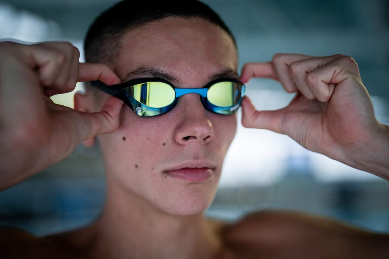 arena Unisex Cobra Ultra Swipe Racing Swim Goggles for Men & Women Anti-Fog Technology Dual Strap, Mirror/Non-Mirror Lens