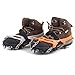 Vdealen 2 PCS 12 Teeth Claws Crampons Non-slip Shoes Cover With Stainless Steel Chain Outdoor Ski Ice Snow Hiking Climbing Dig Into Variety Types Of Terrain Ice, Packed Snow, Wet Rocks, Concrete