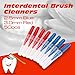 WINOMO 50pcs 2.5mm Dental Orthodontic Oral Care Interdental Brushes Between Teeth Brush Kit