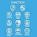 A&A Pedometer for Walking with LCD 3D Motion Sensor and Clip and Strap,Multi-function Waterproof Fitness Step Tracker,Caloris Counter,Runing Exercise Accessories