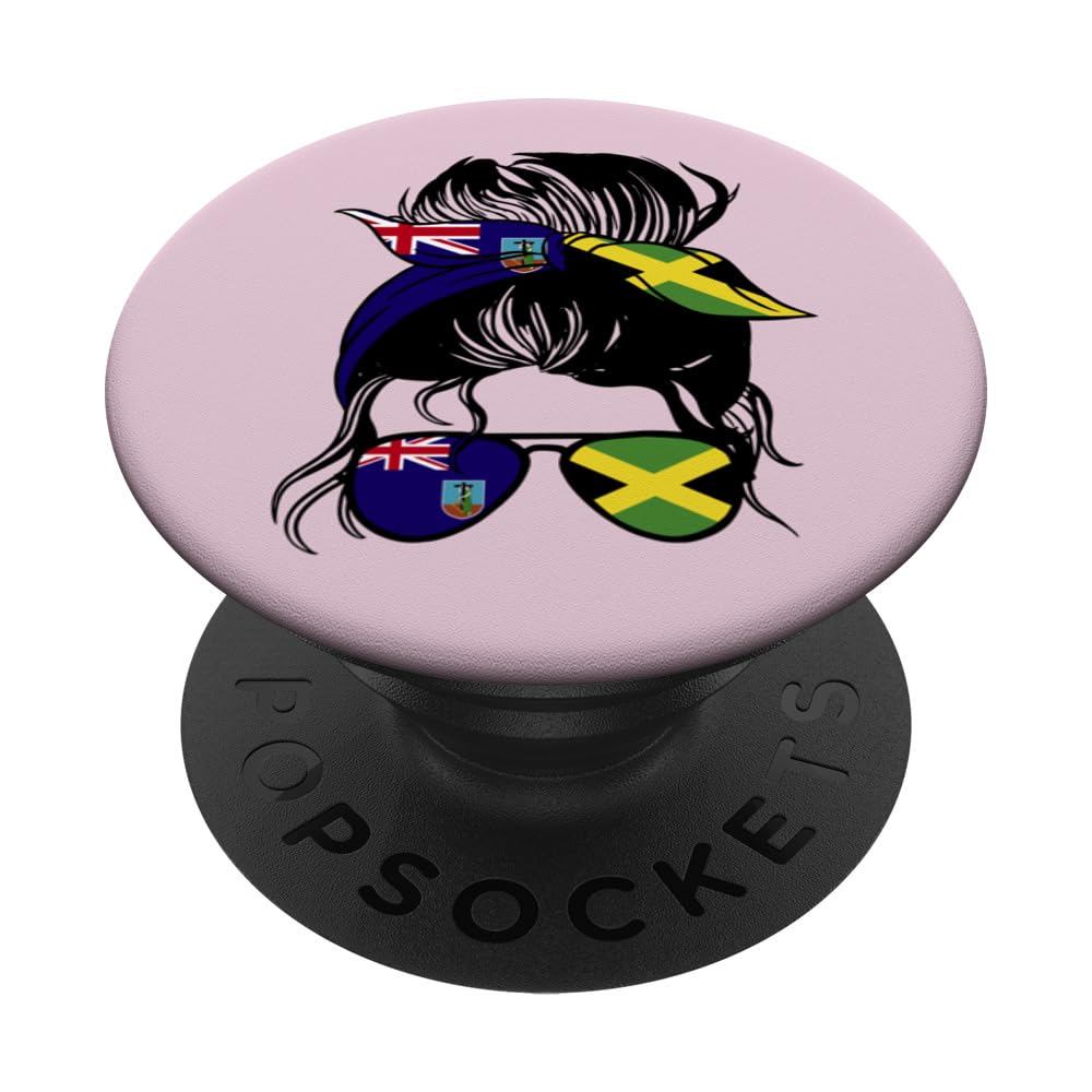 Half Montserratian half Jamaican Mix Montserrat and Jamaica PopSockets Swappable PopGrip