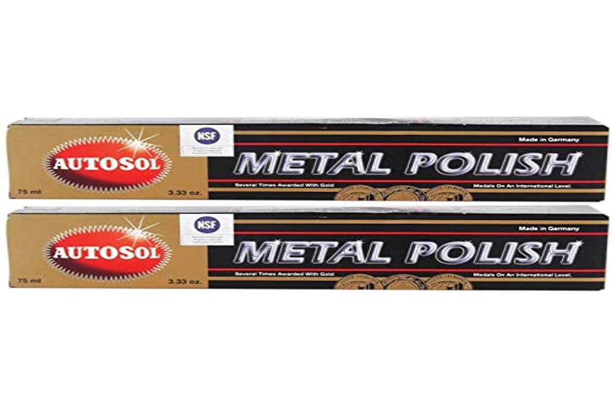 2 x Autosol Metal Polish Chrome Shine, Chrome Polish 75 ml