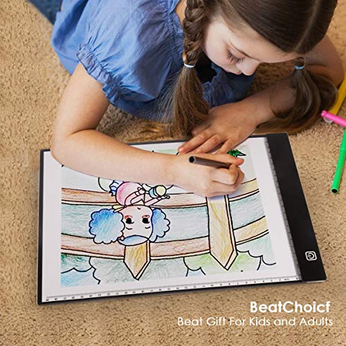 Tracing Light pad, Kids Toys for 2-12 year olds Boys and Girls A4 Ultra-Thin Portable LED Light Box Light-up Tracing Pad,Christmas Gifts and Top Toys for Boys and Girls Ages 6, 7, 8, 9,10