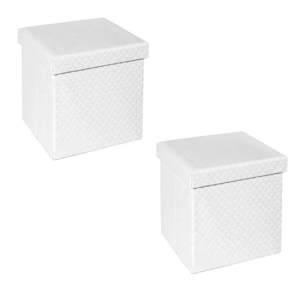 Best seville classics foldable storage ottoman,