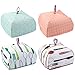 4-Pack Food Cover - Portable Thermal Pop-Up Food Cover, Small Collapsible Food Tent, 4 Designs, 9.5 x 5.5 x 9.5 Inches