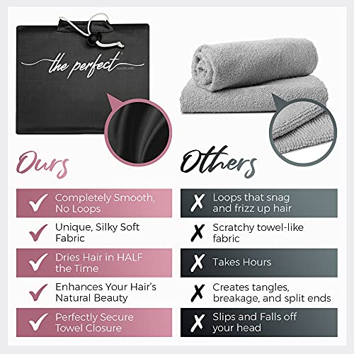THE PERFECT HAIRCARE Microfiber Hair Towel Wrap UltraFine & Silky
