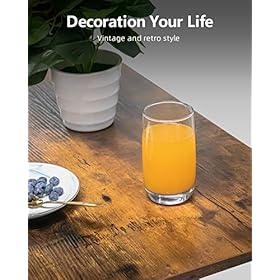 MIERES 5 Pcs Dining Table Set, kitchen Table and Chairs for 4 Kitchen Counter with Bar Height Stools, Ideal for Pub︱Home︱Farmhouse Restaurant︱Cafe, MDF Top & Steel Frame 51Ut38grCFL