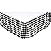Farmhouse Black Antique White Buffalo Check Cotton Annie Bedding Split Corners Gathered Queen Bed Skirt