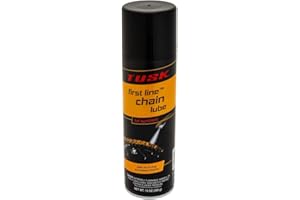 TUSK First Line Synthetic Chain Lube 13 oz – O-Ring Safe Chain Lubricant Aerosol Spray – Protects Dirt Bikes, Motorcycles, UTVs & ATVs from Rust & Wear