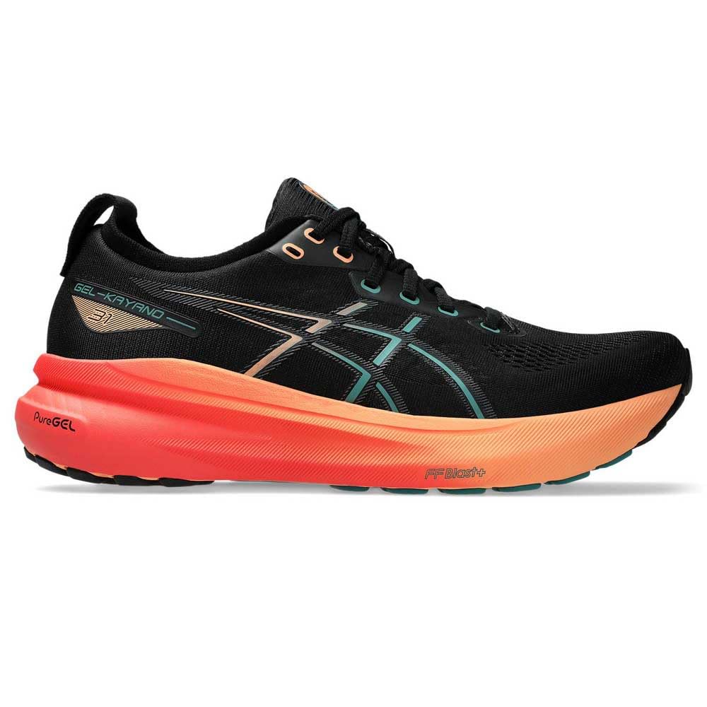 ASICS Gel Kayano 31 Zapatillas de running para hombre, Black Rainy Lake, 13 US
