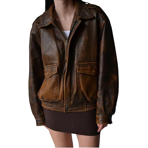 lishow leather fashion Women's 90'S Vintage Oversized