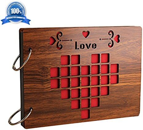 Scrapbook DIY Photo Album, 60 Pages Craft Paper DIY Anniversary Wedding Photo Album, Guestbook DIY album, Travel Book by Hatsukoi