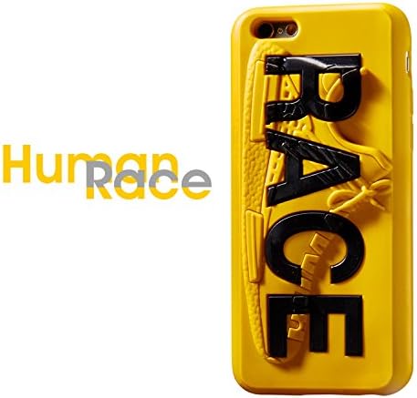 Original Design Iphone 6 Plus Cases Human Race 3D Sneaker For Men Anti-slip Shock Proof Cover for Apple Iphone 6s Plus 5.5 Inch (Yellow)