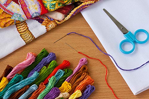 2 Pre+Printed+Cross+Stitching+Patterns+Embroidery+Needlepoint