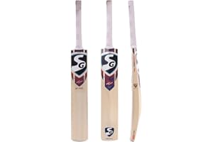 SG RP PRO Kashmir Willow Cricket Bat, Short Handle - Full Size for Adult, for Leather Ball Cricket