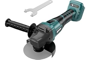 GUNOZE Cordless Angle Grinder for Makita 18V Battery, 3 Speed Adjustable Brushless Grinder with Up to 8500 RPM, 5/8''-11 Spindle Portable Grinder for 4-1/2'' Wheels for Cutting, Grinding(NO Battery)