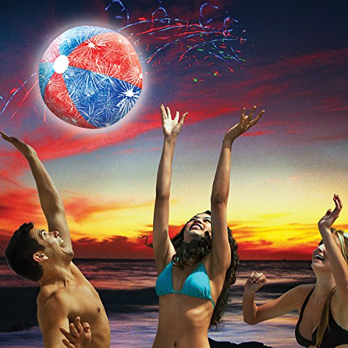 SwimWays Light-Up Inflatable Beach Ball - //coolthings.us