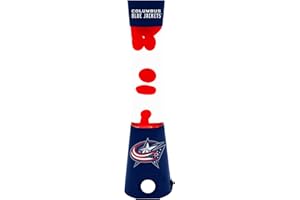 Sporticulture NHL Columbus Blue Jackets 16.5" Magma Lamp with Ambient Light and Sound Enhancement - Merchandise Decor - Vibrant Home or Office Decoration & Fan Cave Essential
