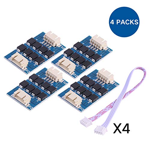 ETMall TL Smoother Addon Module, 4PCS Tl-Smoother Plus, 3D Printer Accessories Filter for Pattern Elimination Motor Clipping Filter A4988 and DVR8255 3D Printer Stepper Motor Driver, MK8 I3