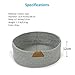 Cat Bed Basket Nest Round Cotton Rope Woven Warm Medium,Pet Sleeping Bed House Cute Fun Scratcher Scratching Scratch Mat Pad for Puppy Small Dogs Indoor Play Eco Washable Winter Summer (Gray)