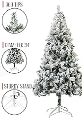 Perfect Holiday Christmas Tree, 5-Feet, Flocked Snow