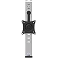 StarTech.com Cubicle Monitor Mount - Cubicle Wall Single Monitor Hanger - Up to 34' VESA Mount Display - Height Adjustable Ergonomic Office Cubicle Hanging Flat Panel Hook & Clamp Bracket,Silver
