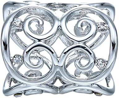 DHmart Simple Golden Silver Women Brooch Ornament Hollow Out Crystal Grape Vine Scarf Buckle Shawl Scarves Clips