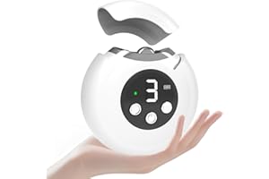 BAOPILONG 3 in 1 Electric Nail Clipper, Portable Electric Toenail Clippers for Seniors with Led Light, 3 Speed Automatic Electric Nail Trimmer, Rechargeable Fingernail Clipper Electric Polishing for Women Men