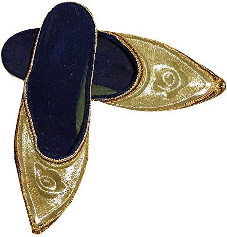 MAGNIFICENT uzbek gold handmade EMBROIDERED traditional shoes fom BUKHARA B1371