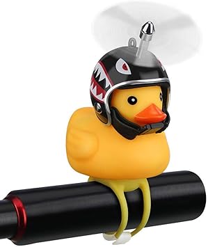 Amazon Co Jp Nekrash Duck 自転車ベル ゴム製ダック自転車アクセサリー Ledライト付き かわいいプロペラハンドルバー 自転車ホーン 子供 大人 スポーツ アウトドア スポーツ アウトドア