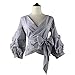 AOMEI Women Vintage Plaid Blouse Tops for Women Size L