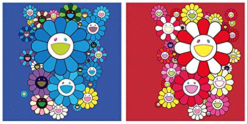 Amazon 村上隆 ポスター ブルーベルベット ローズベルベット 草間