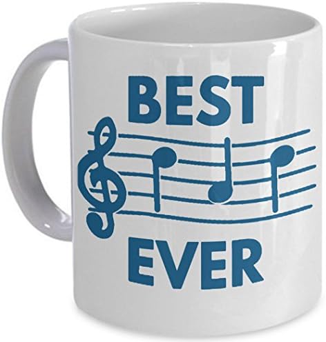 Musical Best Dad Ever Mug Music Notes Fathers Day Gift