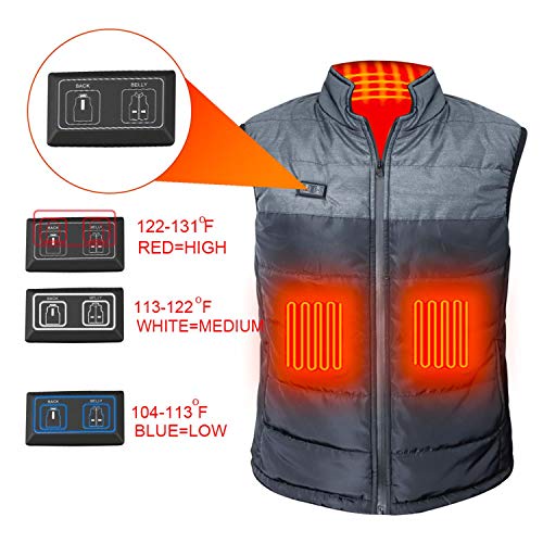 Heated Vest for Men Electric Heating Fishing Vests Unisex Warm Heat