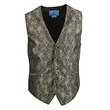 EGC2B.01 Series Style Patterns Microfiber Black-Back Dress Tuxedo Vest By Epoint