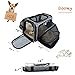 Odie Tom Pet Carrier for Dogs & Cats - Airline Approved Expandable Waterproof Soft Animal Carriers -Portable Soft-Sided Air Travel Bag- Eco-Friendly Material Roomy with a Side Pocket and a Fleece Bed