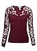 MonsterCloset Cotton Span Top w/ Lace Long Sleeve
