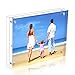 NIUBEE Acrylic Photo Frame 6x8, Double Sided Magnetic Blocks Pet Picture Frame