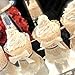 Cosmos ® 24 Pcs Flower Vine Filigree Cutout Lace Cupcake Wrapper Wraps Liner Wedding Party Cake Decoration (Gold)