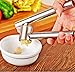 W·Z Premium 304 Stainless Steel Garlic Crusher Tools Mincer Press Free Gifts Peeler and Spoon (003)