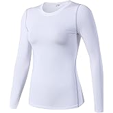 SPVISE 1 or 3 Pack Women's Compression Shirt Long Sleeve Performance Workout Tops Dry Fit Athletic Base Layer Gym Undershirts