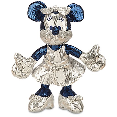 Disney - Minnie Mouse Sequined Plush - Disneyland Diamond Celebration - Small - 11'' - New