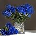 Efavormart 84 Artificial Buds Roses for DIY Wedding Bouquets Centerpieces Arrangements Party Home Decoration Supply - Royal Blue